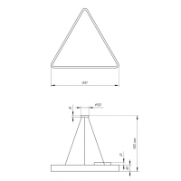 Светильник светодиодный Geometria ЭРА Delta SPO-152-W-40K-048 48Вт 4000К 3500Лм IP40 800*800*80 белый подвесной'