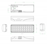 Аварийный светильник светодиодный ЭРА DPA-101-0-20 непостоянный 30LED 6ч IP20 SLA'