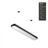 Светильник светодиодный Geometria ЭРА Block SPO-112-B-40K-040 40Вт 4000К 4500Лм IP40 1200*200*60 черный подвесной'