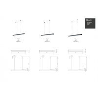 Светильник светодиодный Geometria ЭРА Block SPO-115-W-40K-036 36Вт 4000К 3100Лм IP40 1200*100*50 белый подвесной'