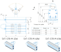 LED светильник SVT-STR-M-48W'