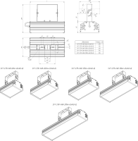 LED светильник SVT-STR-VAR-156W-20-GL'