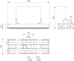 LED светильник SVT-STR-MPRO-Max-81W-20-DUO'