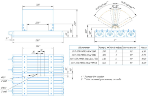 LED светильник SVT-STR-MPRO-96W-CRI90-5700K-TRIO'