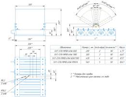 LED светильник SVT-STR-MPRO-61W-CRI80-5700K-DUO'